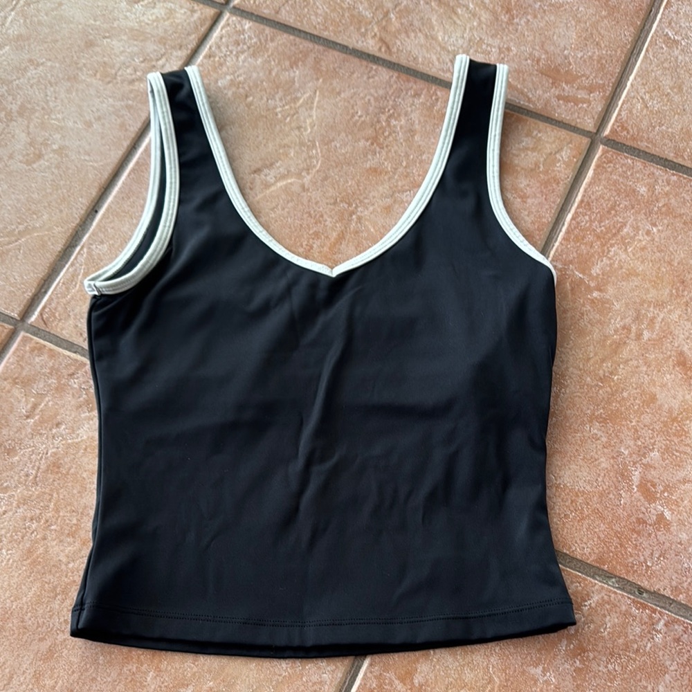 Black and white tank